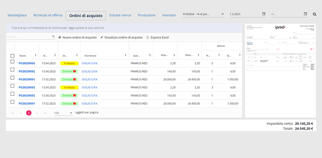 Purchase Orders